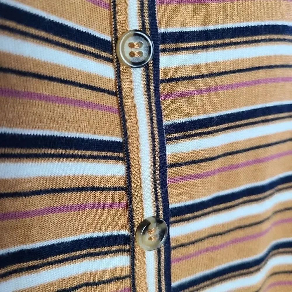 Pink Rose Striped Button Up - Picture 4 of 8